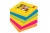 Öntapadó jegyzettömb, 76x76 mm, 6x90 lap, 3M POSTIT, "Super Sticky", Rio